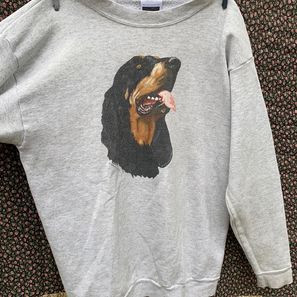 vintage made in usa dog sweatshirt